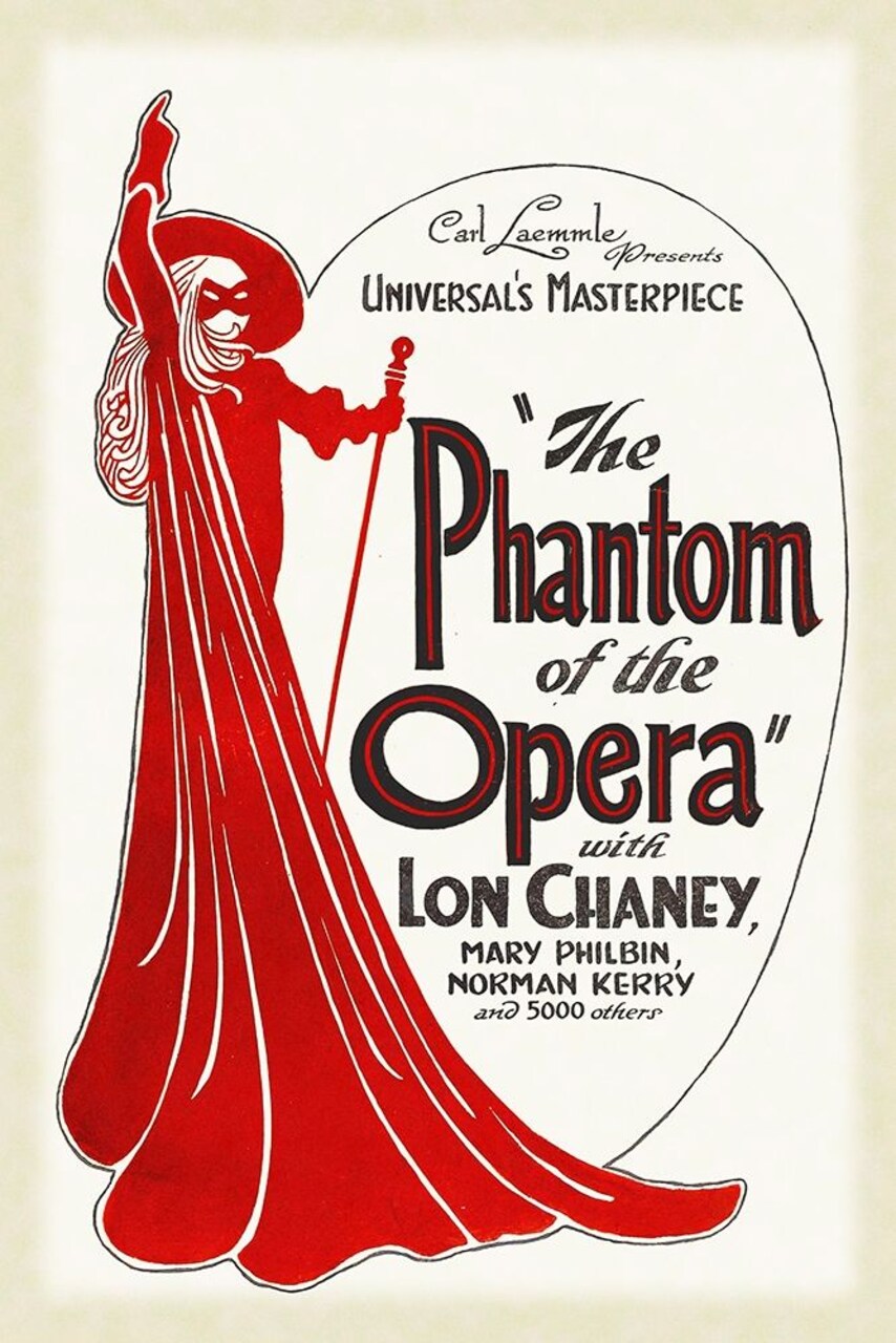 The Phantom of the Opera Poster Print by Hollywood Photo Archive Hollywood Photo Archive - Item # VARPDX482684